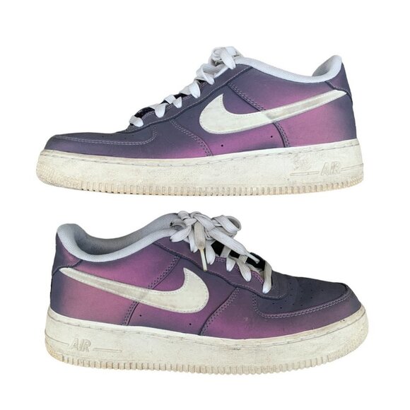 Rare 2016 Nike Air Force 1 Low LV8 'Iridescent Still Blue' Size 7 - Picture 1 of 9